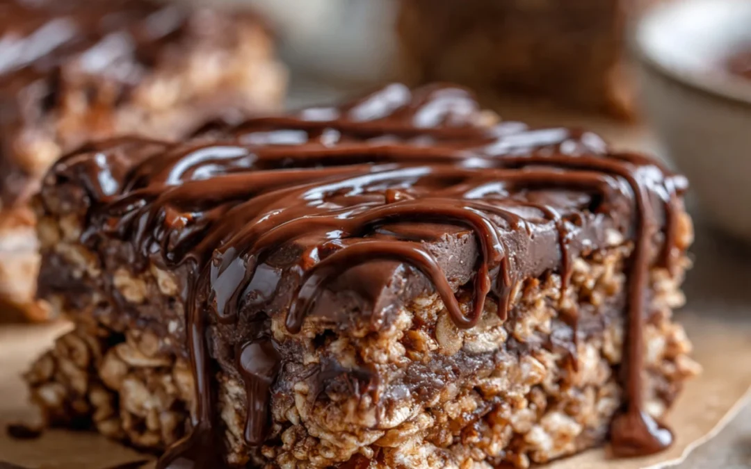 No Bake Chocolate Oatmeal Bars