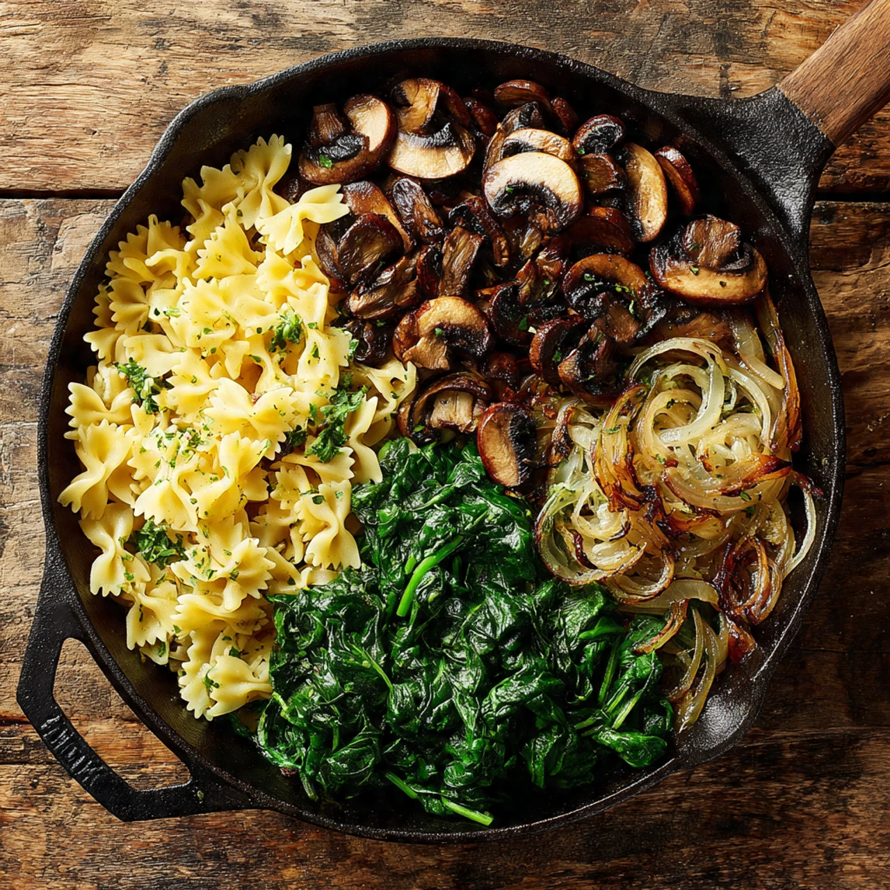 One-Pot Garlic Parmesan Pasta Recipe With Spinach And Mushrooms Onepot Garlic Parmesan Pasta Recipe Spinach Mushrooms