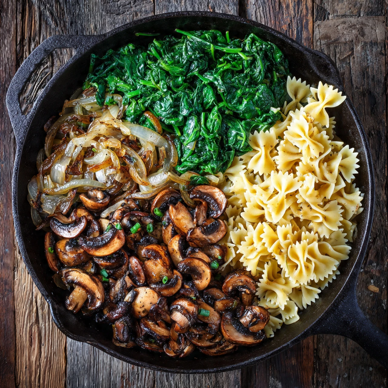 One-Pot Garlic Parmesan Pasta Recipe With Spinach And Mushrooms Onepot Garlic Parmesan Pasta Recipe Spinach Mushrooms