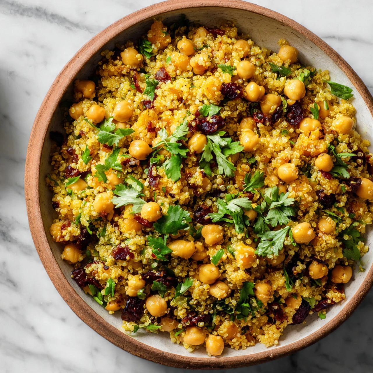 One Pot Moroccan-Inspired Chickpea Quinoa Salad One Pot Moroccaninspired Chickpea Quinoa Salad