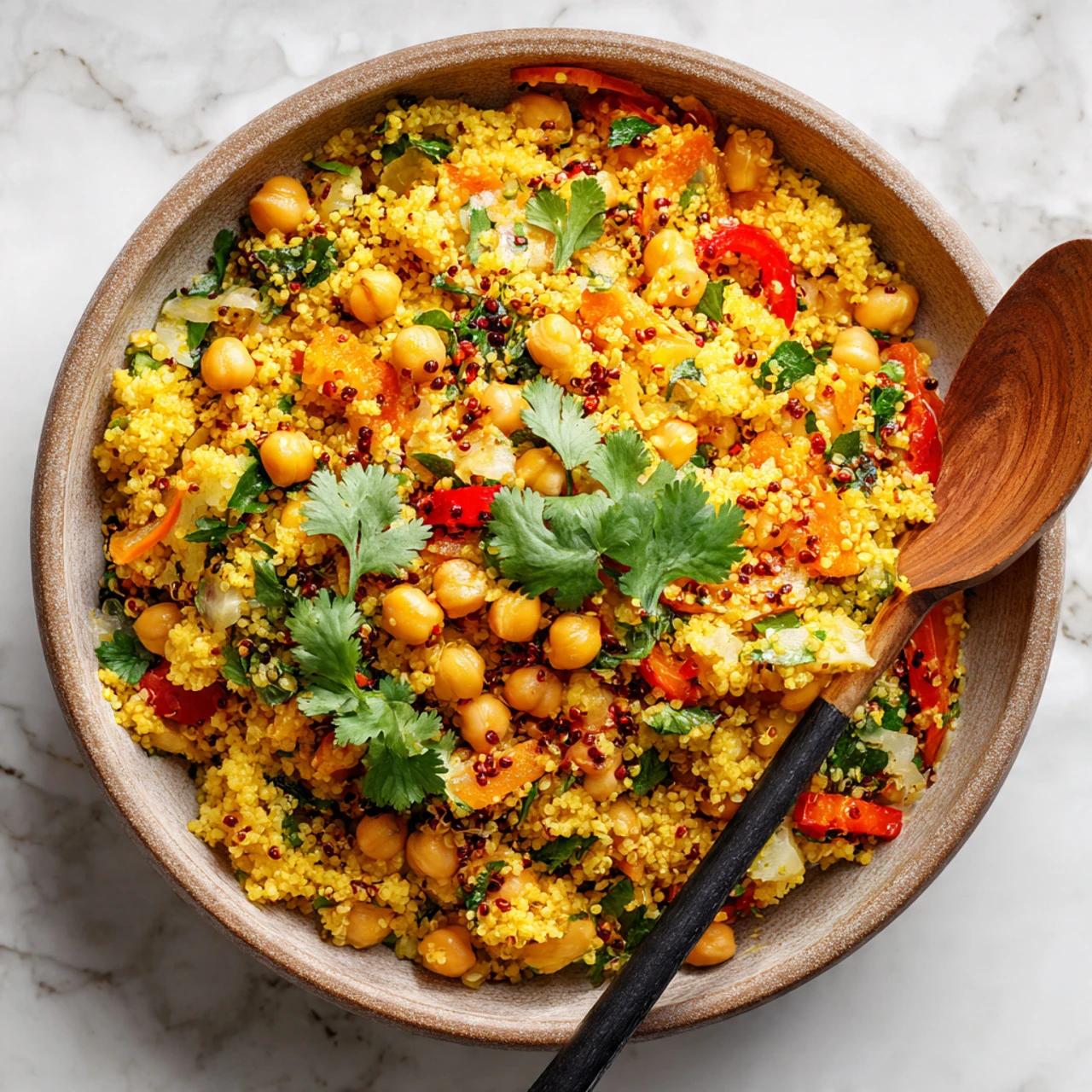 One Pot Moroccan-Inspired Chickpea Quinoa Salad One Pot Moroccaninspired Chickpea Quinoa Salad