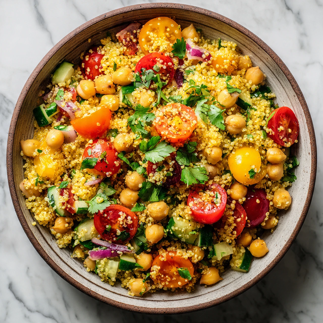 One Pot Moroccan-Inspired Chickpea Quinoa Salad One Pot Moroccaninspired Chickpea Quinoa Salad