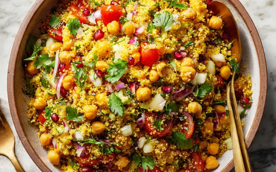 One Pot Moroccan-Inspired Chickpea Quinoa Salad
