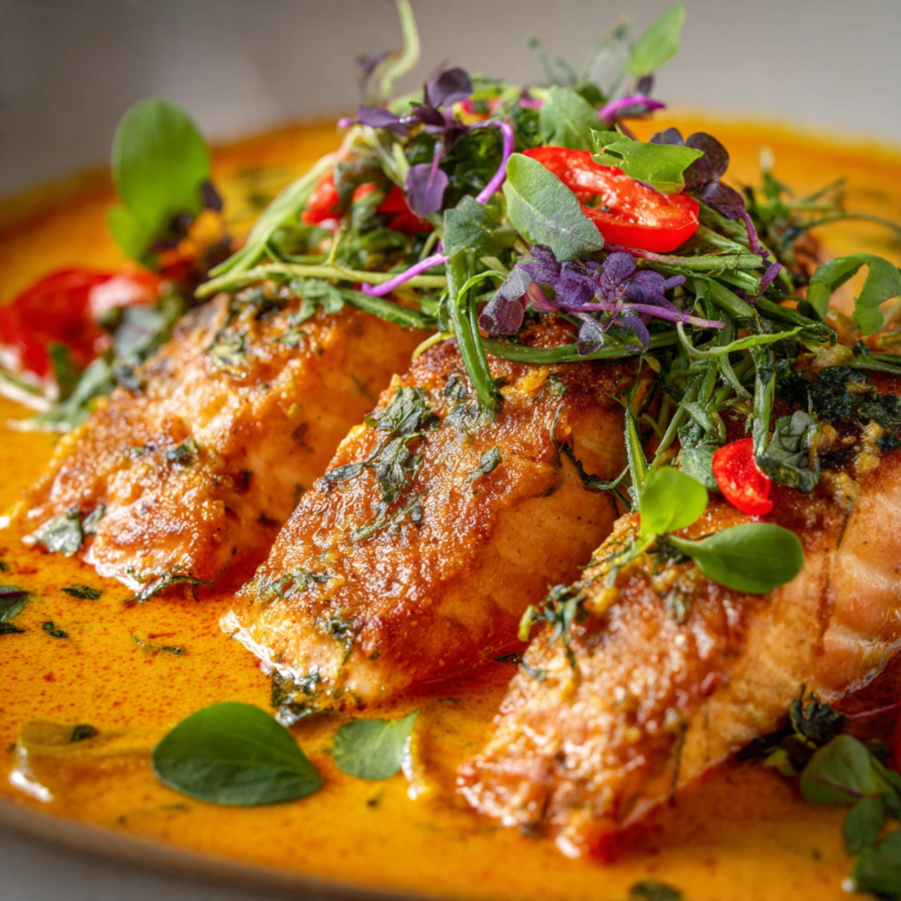 Salmon Coconut Curry (Thai Inspired)