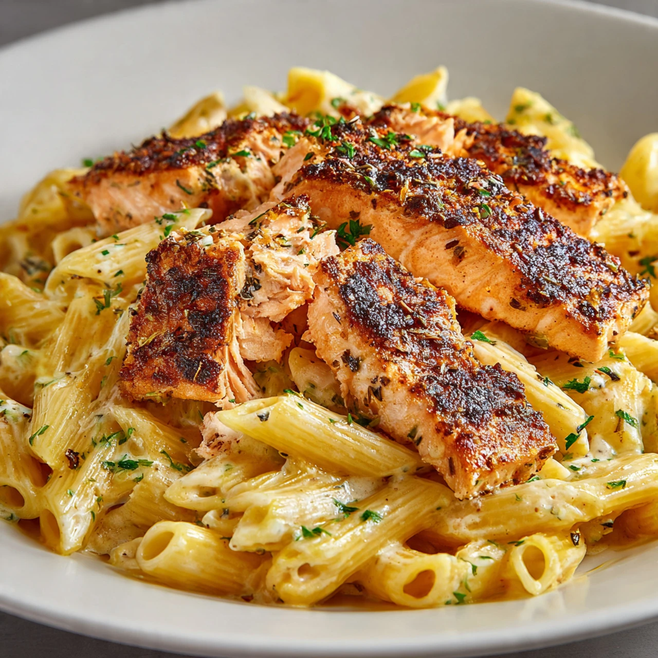 Salmon Pesto Pasta Salmon Pesto Pasta