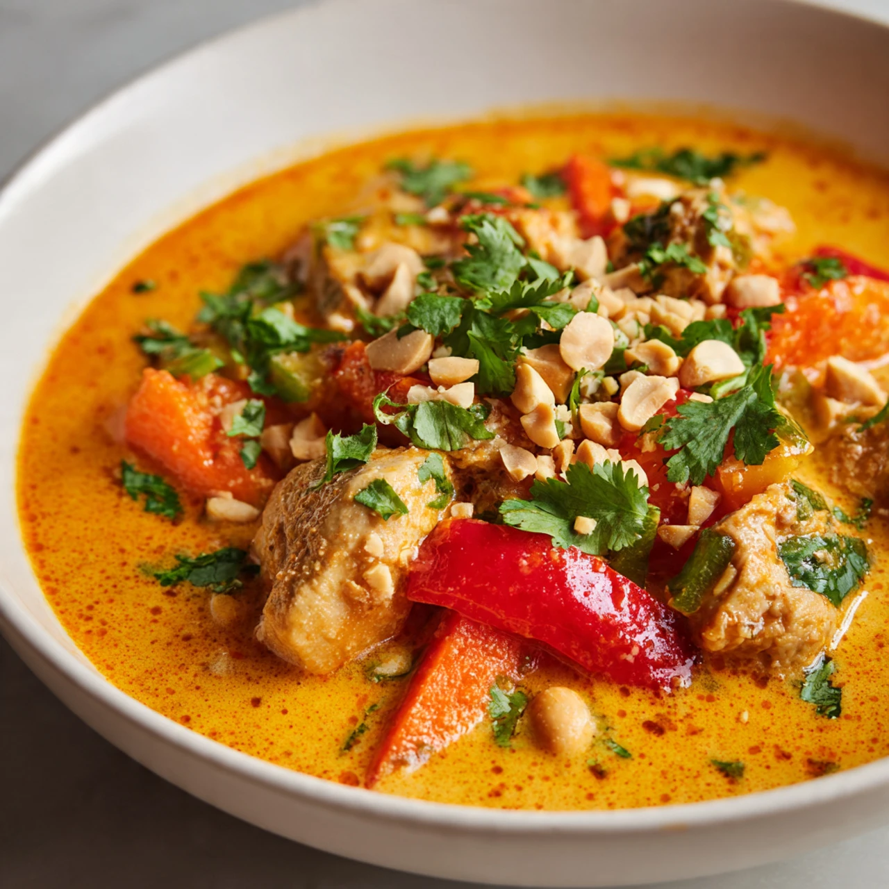 Thai Peanut Curry Chicken Recipe (Better Than Takeout) Thai Peanut Curry Chicken Recipe Better Than