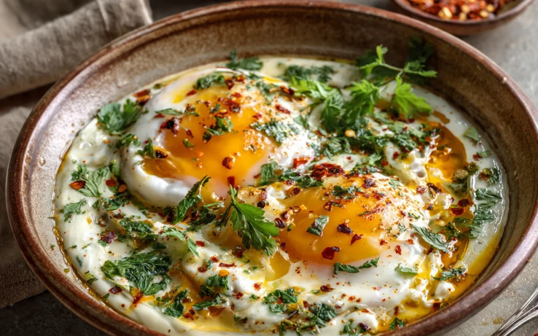 Turkish Eggs (Cilbir)