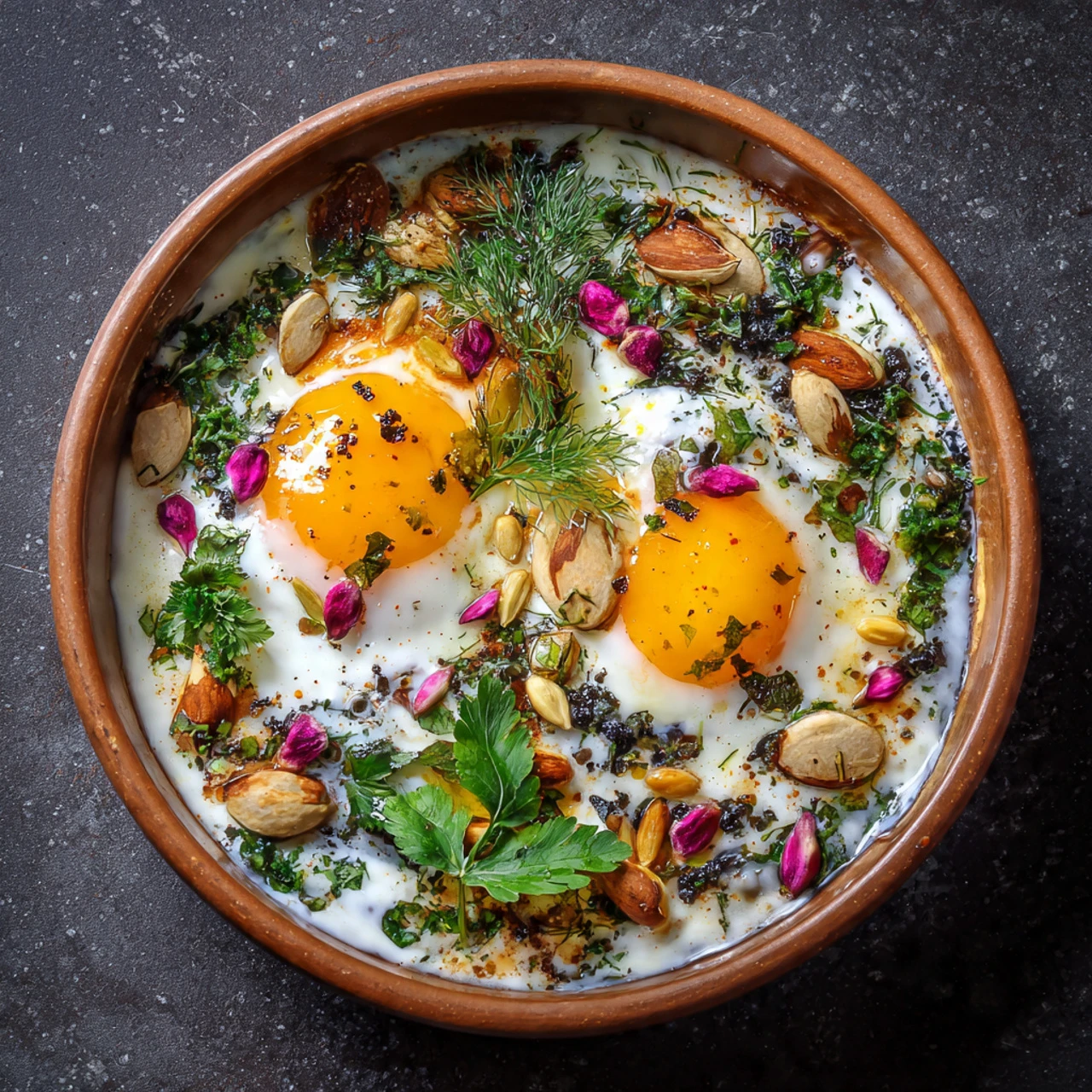 Turkish Eggs (Cilbir) Turkish Eggs Cilbir