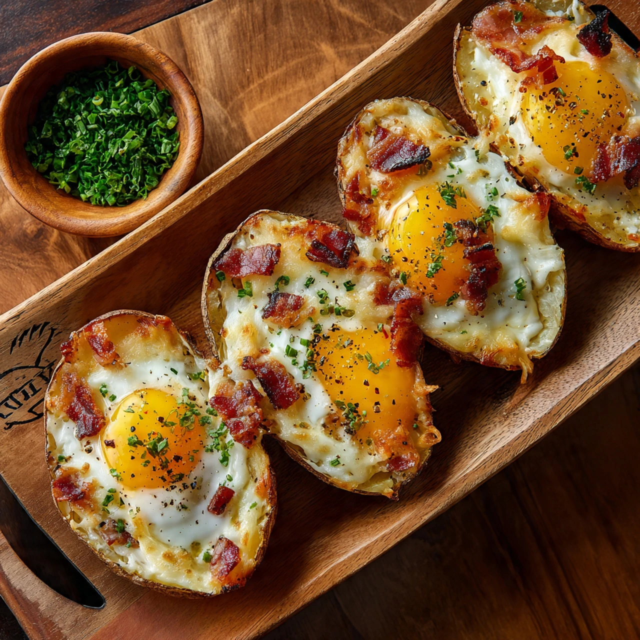 Twice Baked Loaded Breakfast Potatoes Twice Baked Loaded Breakfast Potatoes