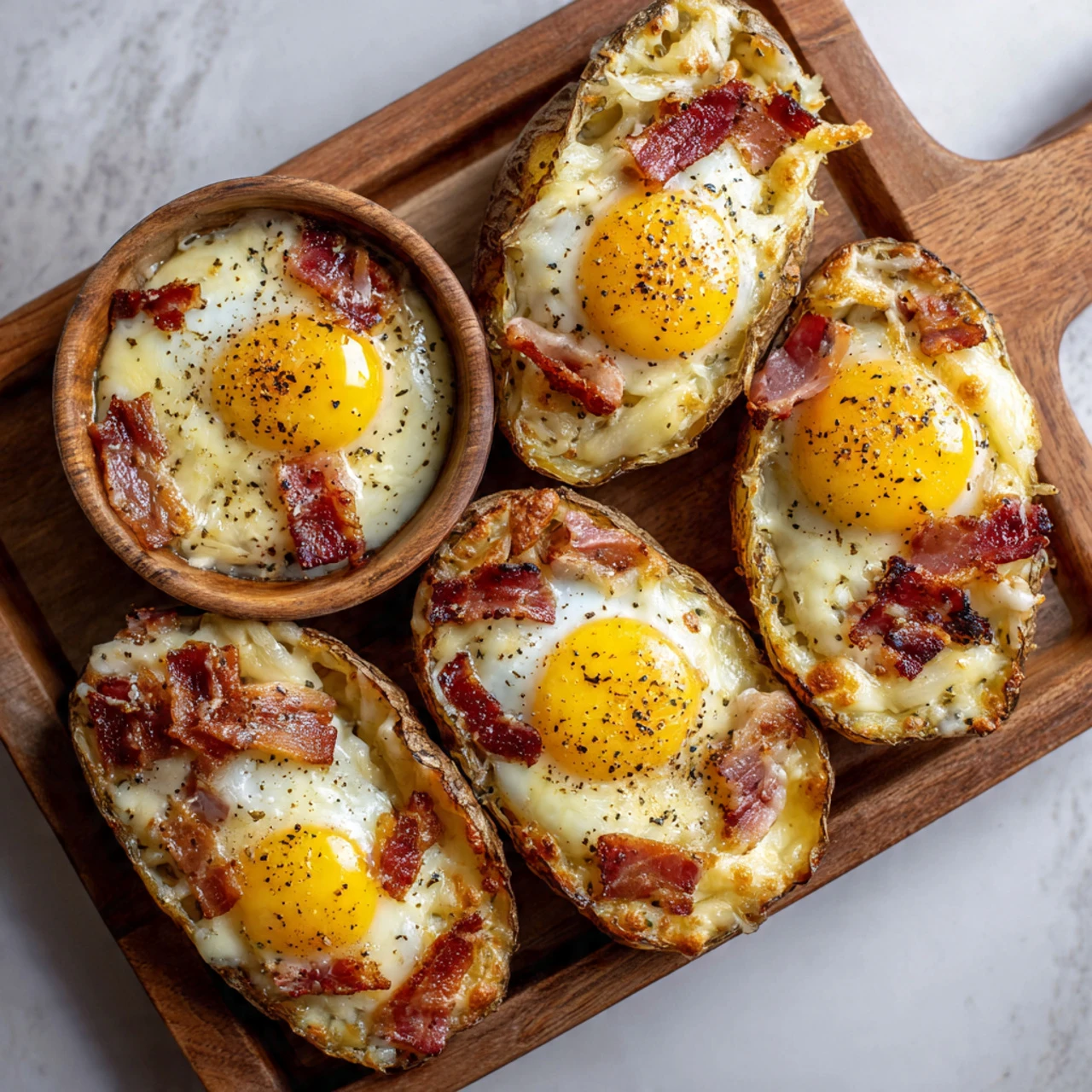 Twice Baked Loaded Breakfast Potatoes Twice Baked Loaded Breakfast Potatoes