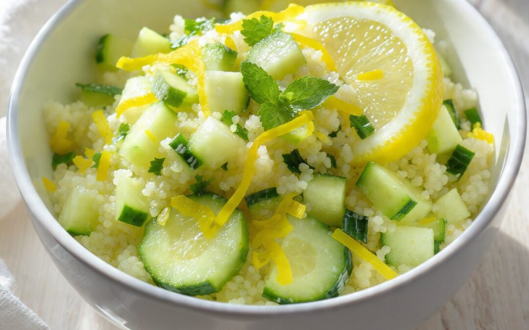 Lemon Cucumber Couscous Salad (Bright, Refreshing Summer Side)