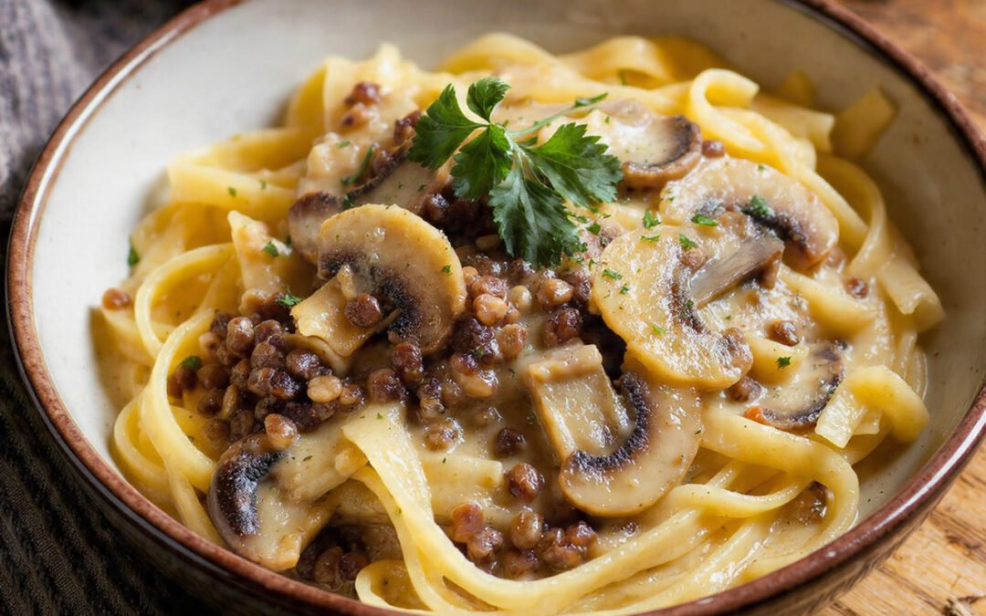 Simple Lentil Mushroom Stroganoff (Creamy, Plant‑Powered Comfort)