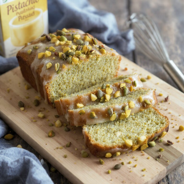 Pistachio Pudding Bread (Triple‑Pudding Pistachio Loaf)
